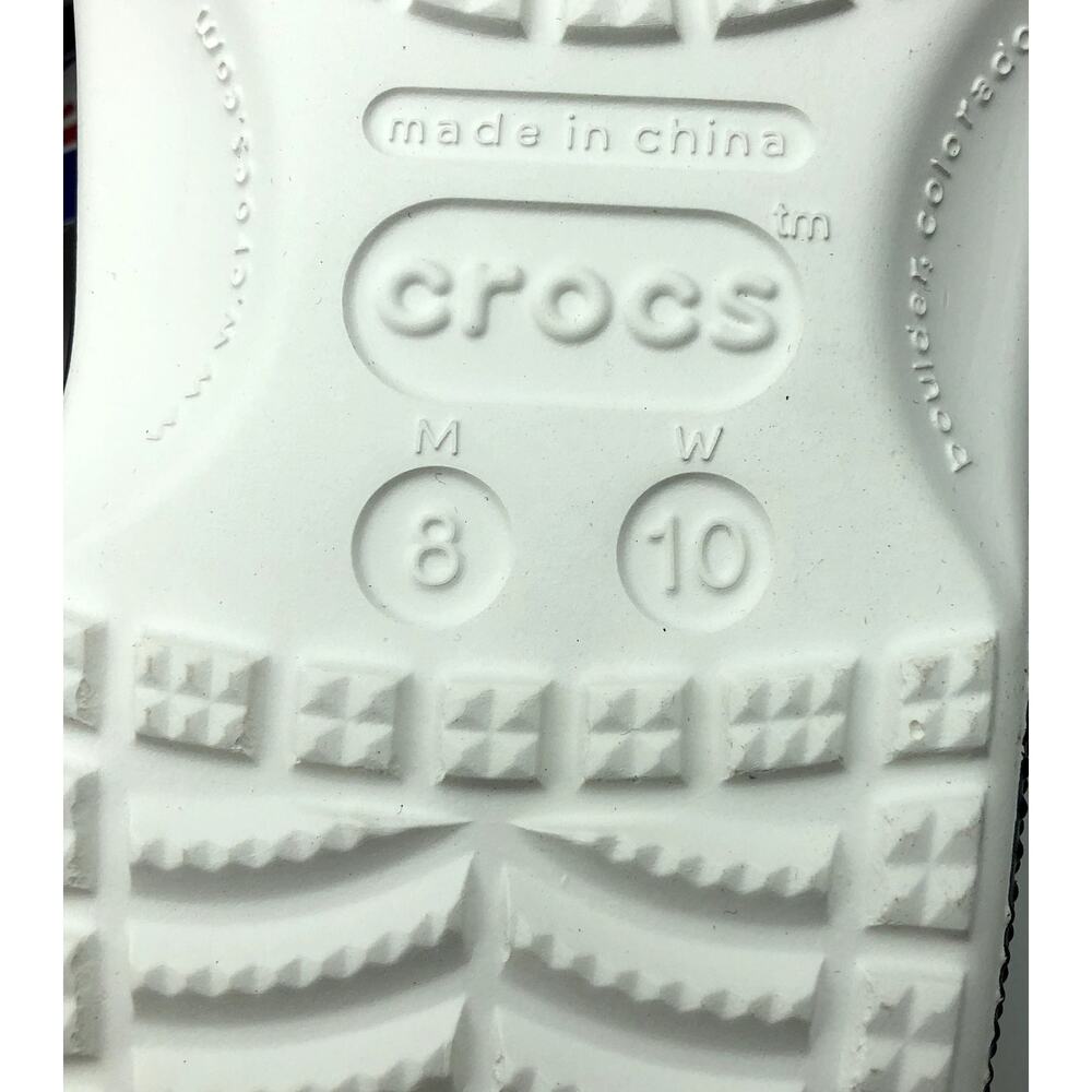 Crocs NBA Miami Heat Classic Clogs MENS 8 WOMENS 10 Black Red NWT - Picture 11 of 11
